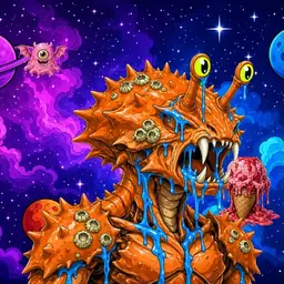 Oozlings #9819, Mutated Crab · Void Nebula