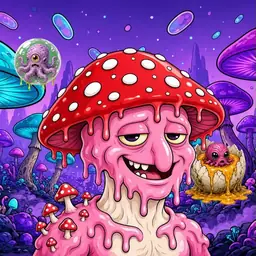 Oozlings #982, Mushroom Head · Fungus Forest