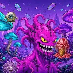 Oozlings #9828, Squid · Fungus Forest