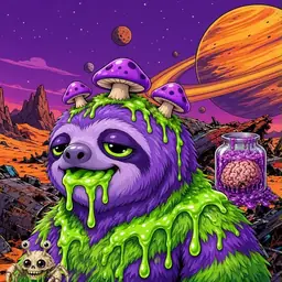 Oozlings #9829, Slime Sloth · Ship Junkyard