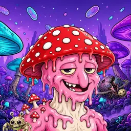 Oozlings #983, Mushroom Head · Fungus Forest