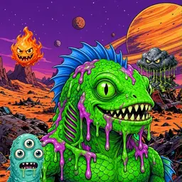 Oozlings #984, Mutated Swamp Fish · Ship Junkyard