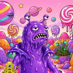 Oozlings #9847, Slug · Candy Planet