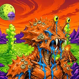 Oozlings #9849, Mutated Crab · Acid Lake
