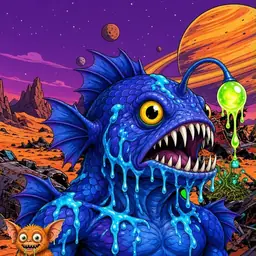 Oozlings #986, Anglerfish · Ship Junkyard
