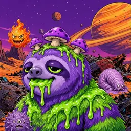Oozlings #9861, Slime Sloth · Ship Junkyard