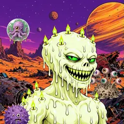 Oozlings #9876, Mutated Candle Wax · Ship Junkyard