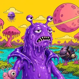 Oozlings #9880, Slug · Turquoise Swamp