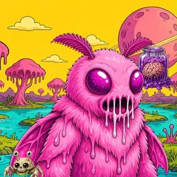 Oozlings #9881, Mutant Moth · Turquoise Swamp