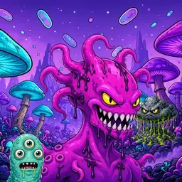 Oozlings #9893, Squid · Fungus Forest
