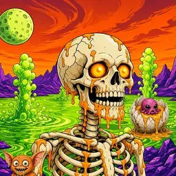 Oozlings #9894, Skull · Acid Lake
