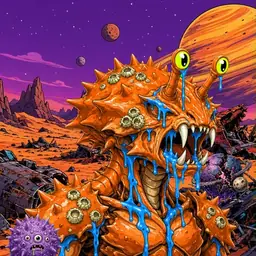 Oozlings #9896, Mutated Crab · Ship Junkyard