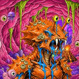 Oozlings #9905, Mutated Crab · Flesh Cave