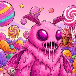 Oozlings #9906, Mutant Moth · Candy Planet