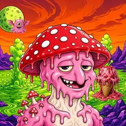 Oozlings #9908, Mushroom Head · Acid Lake