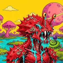 Oozlings #9911, Crab · Turquoise Swamp