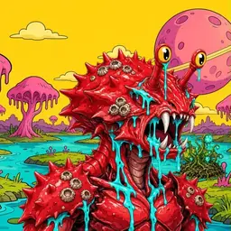 Oozlings #9915, Crab · Turquoise Swamp