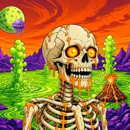 Oozlings #992, Skull · Acid Lake