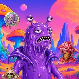 Oozlings #9923, Slug · Mushroom Desert