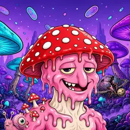 Oozlings #9930, Mushroom Head · Fungus Forest