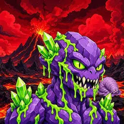 Oozlings #9936, Crystal Rock · Lava Fields
