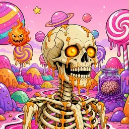 Oozlings #994, Skull · Candy Planet