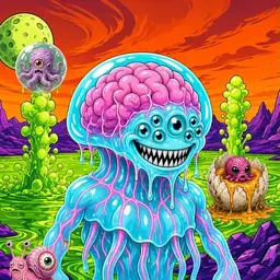 Oozlings #9945, Jellyfish Brain · Acid Lake