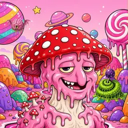 Oozlings #9954, Mushroom Head · Candy Planet