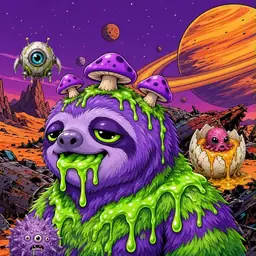 Oozlings #9958, Slime Sloth · Ship Junkyard