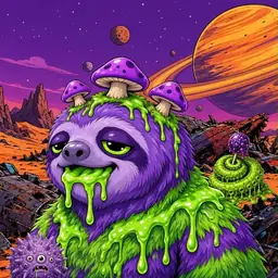 Oozlings #9965, Slime Sloth · Ship Junkyard