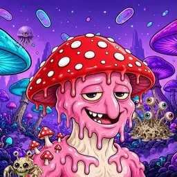 Oozlings #9966, Mushroom Head · Fungus Forest