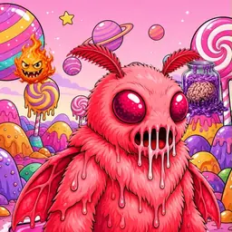 Oozlings #9974, Mutated Mutant Moth · Candy Planet