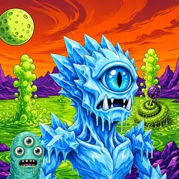 Oozlings #9977, Ice Cyclops · Acid Lake