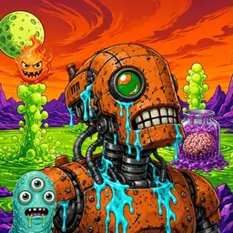 Oozlings #9978, Rusty Robot · Acid Lake