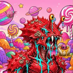 Oozlings #9987, Crab · Candy Planet
