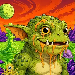 Oozlings #9988, Toad Goblin · Acid Lake