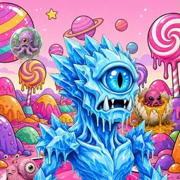 Oozlings #9992, Ice Cyclops · Candy Planet