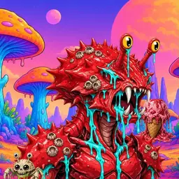 Oozlings #9994, Crab · Mushroom Desert