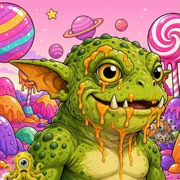Oozlings #9996, Toad Goblin · Candy Planet
