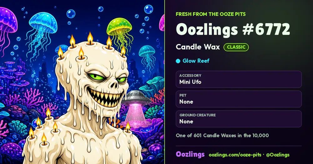 Oozlings #6772, a Classic Candle Wax in Glow Reef