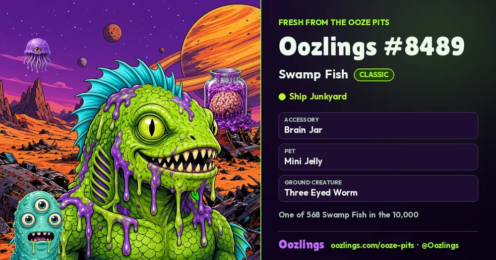 Oozlings #8489, a Classic Swamp Fish in Ship Junkyard