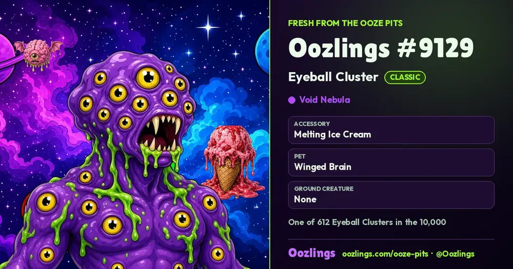 Oozlings #9129, a Classic Eyeball Cluster in Void Nebula