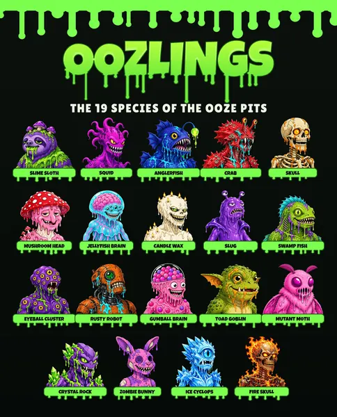 The 19 Species art print preview