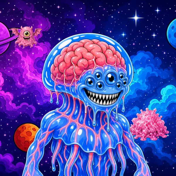 Brain Jelly art print preview