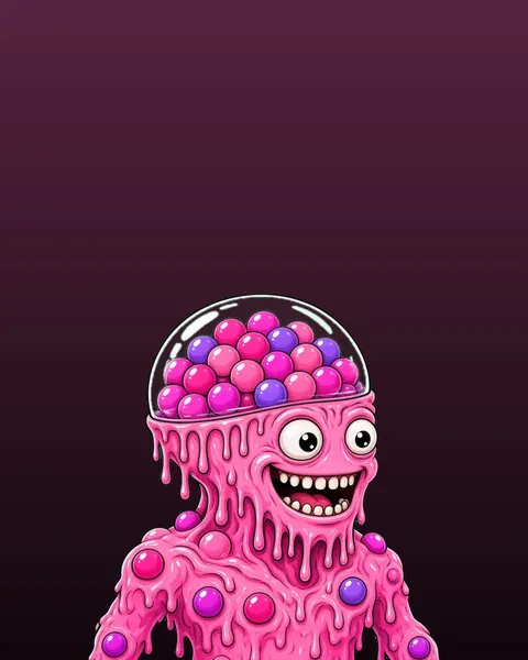 Gumball Brain art print preview